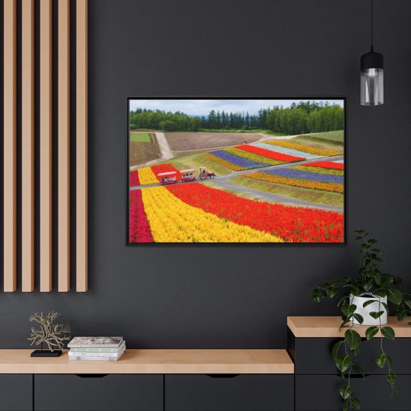 88289-684.jpg Colorful Tulip Field Framed Canvas