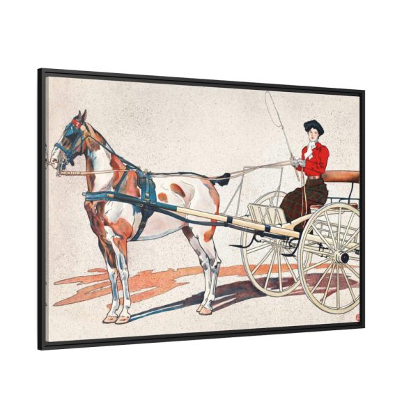 88289-685.jpg A Kentucky Breaking Cart by Edward Penfield Framed Canvas
