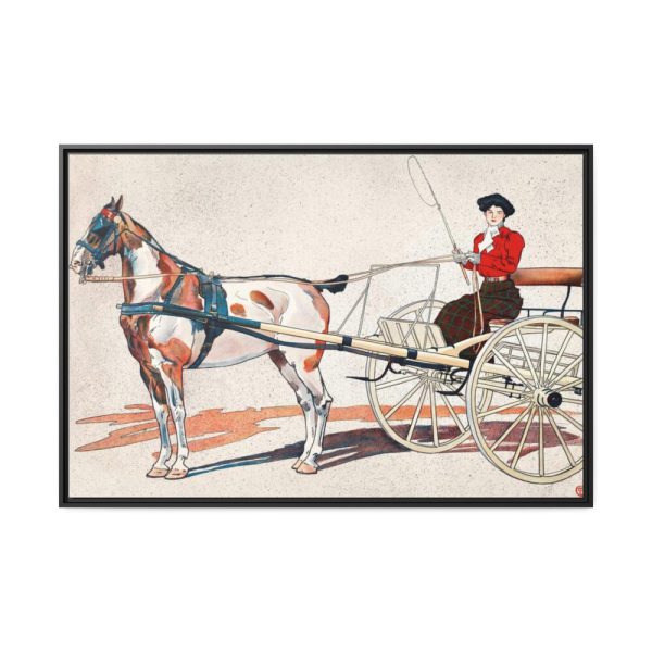 88289-686.jpg A Kentucky Breaking Cart by Edward Penfield Framed Canvas