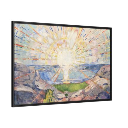 Edvard Munch's Solenintro Framed Canvas