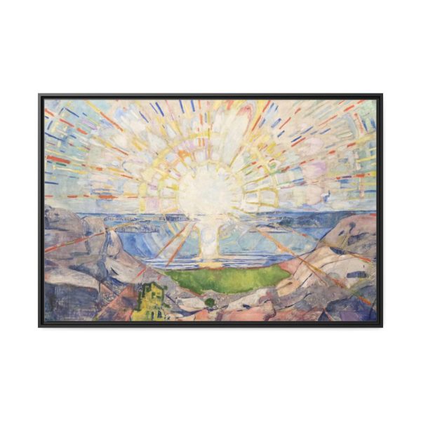 88289-696.jpg Edvard Munch's Solenintro Framed Canvas