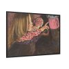 Girl With a Vase of Flowers by Stanislaw Wyspianski Framed Canvas