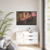 Girl With a Vase of Flowers by Stanislaw Wyspianski Framed Canvas
