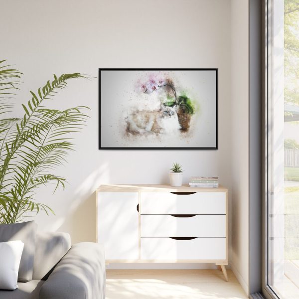88289-718.jpg Cat is Lying Down Framed Canvas