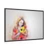 88289-720.jpg Woman with Sunflower Framed Canvas