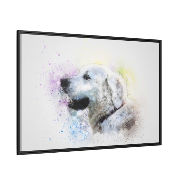 88289-724.jpg Retriever Watercolor Paint Framed Canvas