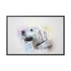 88289-725.jpg Retriever Watercolor Paint Framed Canvas