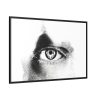 88289-732.jpg Eye Black and White Framed Canvas