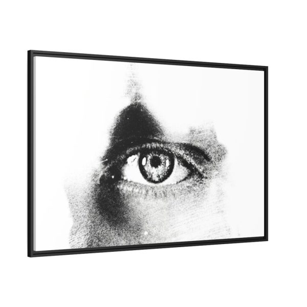 88289-732.jpg Eye Black and White Framed Canvas