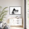 88289-735.jpg Eye Black and White Framed Canvas