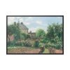 The Artist's Garden Camille Pissarro Framed Canvas