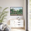 The Artist's Garden Camille Pissarro Framed Canvas