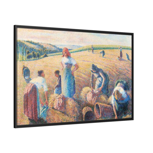 88289-740.jpg The Gleaners by Camille Pissarro Framed Canvas