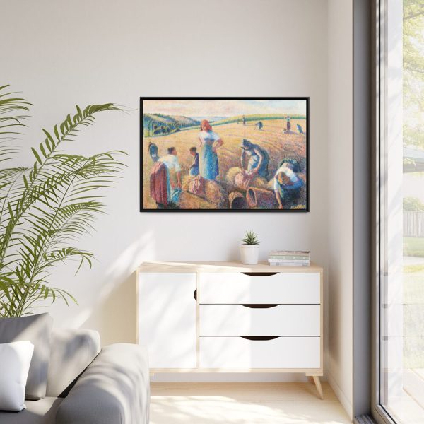 88289-743.jpg The Gleaners by Camille Pissarro Framed Canvas