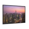 88289-90.jpg View of City Lit Up at Night Framed Canvas