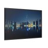 88289-95.jpg Dubai Skyline During Night Time Framed Canvas