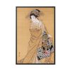 88299-121.jpg Japanese Woman with Dragon obi by Mihata Jōryū Framed Canvas