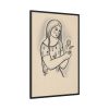 88299-125.jpg Girl With a Flower by Mikuláš Galanda Framed Canvas