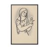 88299-126.jpg Girl With a Flower by Mikuláš Galanda Framed Canvas