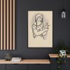 88299-129.jpg Girl With a Flower by Mikuláš Galanda Framed Canvas