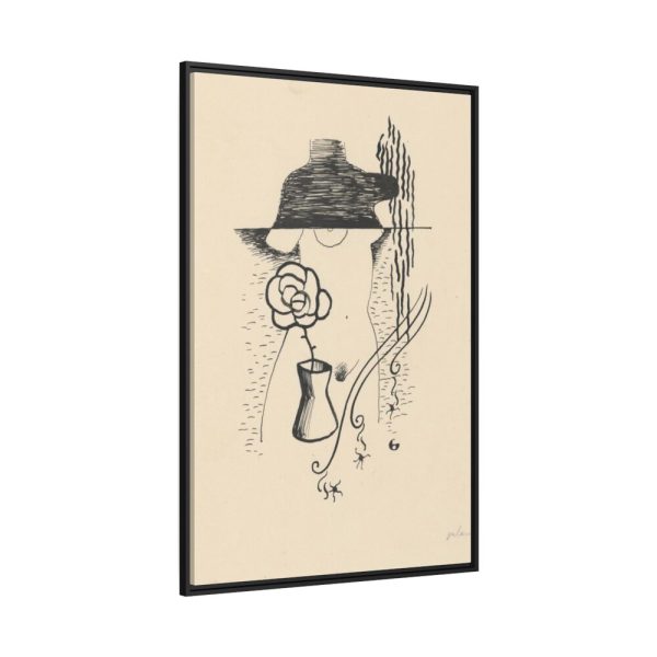 88299-140.jpg Woman and Flower by Mikuláš Galanda Framed Canvas