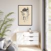 88299-143.jpg Woman and Flower by Mikuláš Galanda Framed Canvas