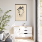 Woman and Flower by Mikuláš Galanda Framed Canvas - Image 4