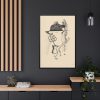 88299-144.jpg Woman and Flower by Mikuláš Galanda Framed Canvas