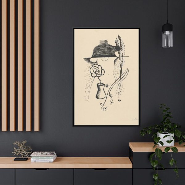 88299-144.jpg Woman and Flower by Mikuláš Galanda Framed Canvas