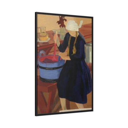 Puolukansurvoja Juho Rissanen Framed Canvas