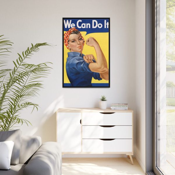 88299-203.jpg "We Can Do It!", also called "Rosie the Riveter" Framed Canvas