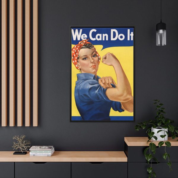 88299-204.jpg "We Can Do It!", also called "Rosie the Riveter" Framed Canvas