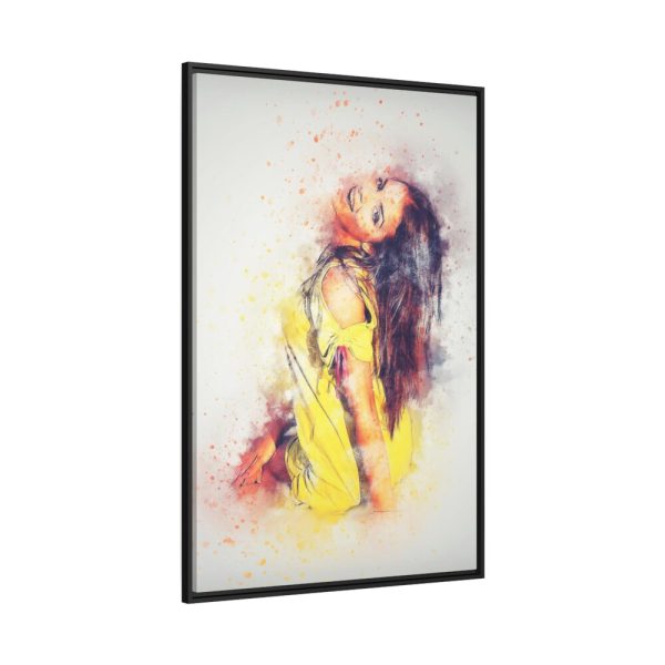 88299-205.jpg Colorful Portrait Girl Framed Canvas