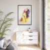 88299-208.jpg Colorful Portrait Girl Framed Canvas