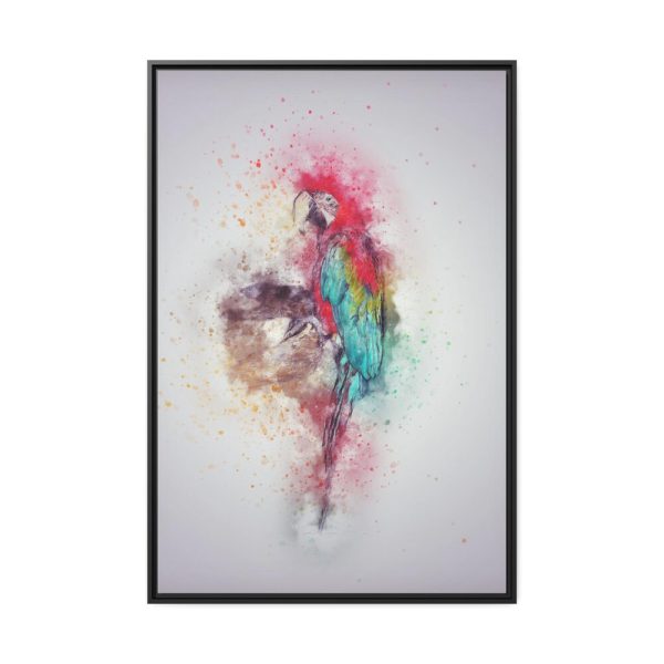 88299-211.jpg Parrot and Colors Framed Canvas