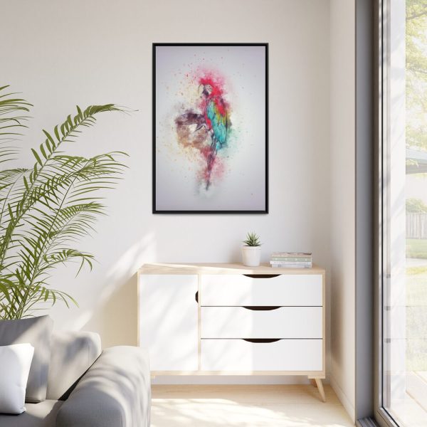 88299-213.jpg Parrot and Colors Framed Canvas