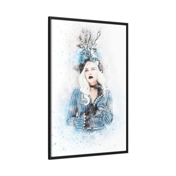88299-215.jpg Vintage Style Girl Framed Canvas