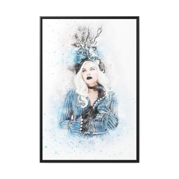 88299-216.jpg Vintage Style Girl Framed Canvas