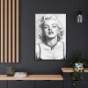 88299-49.jpg Marilyn Monroe Picture Drawing Framed Canvas
