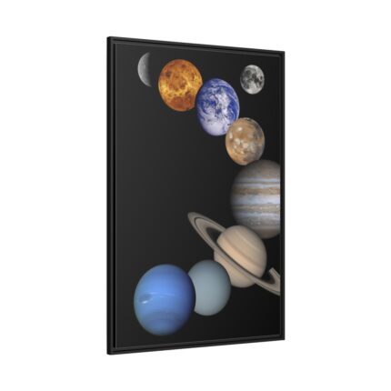 Solar System Framed Canvas