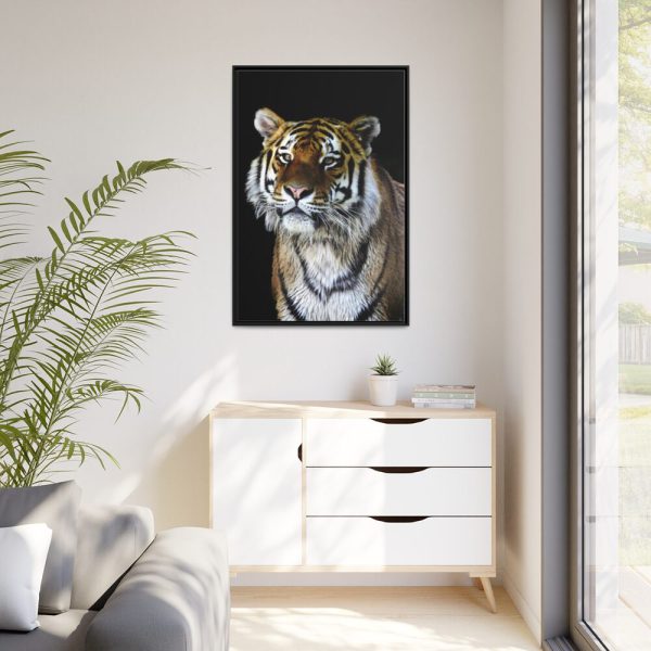 88299-53.jpg Cute Siberian Tiger Framed Canvas