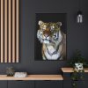 88299-54.jpg Cute Siberian Tiger Framed Canvas