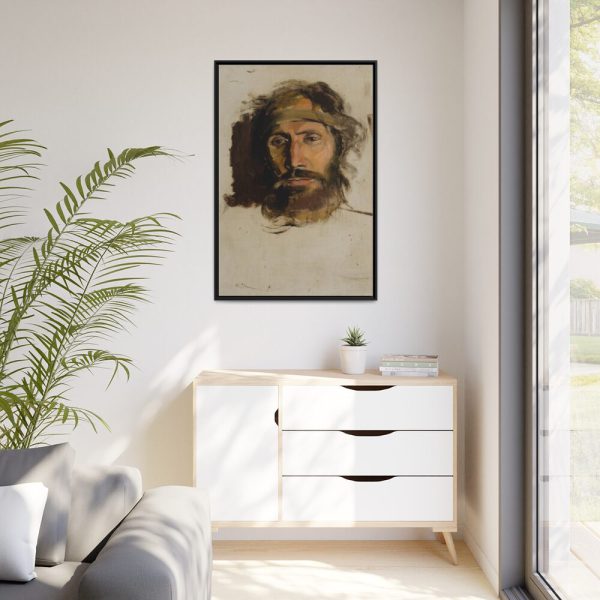 88299-78.jpg Christ by László Mednyánszky Framed Canvas