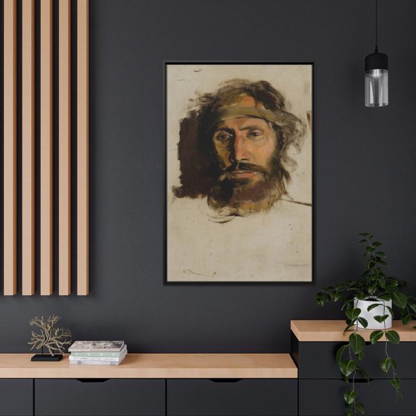 88299-79.jpg Christ by László Mednyánszky Framed Canvas