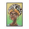 African Hair Scarf Culture Framed Canvas