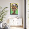 African Hair Scarf Culture Framed Canvas