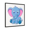 88302-100.jpg Baby Elephant Framed Canvas