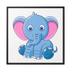 88302-101.jpg Baby Elephant Framed Canvas