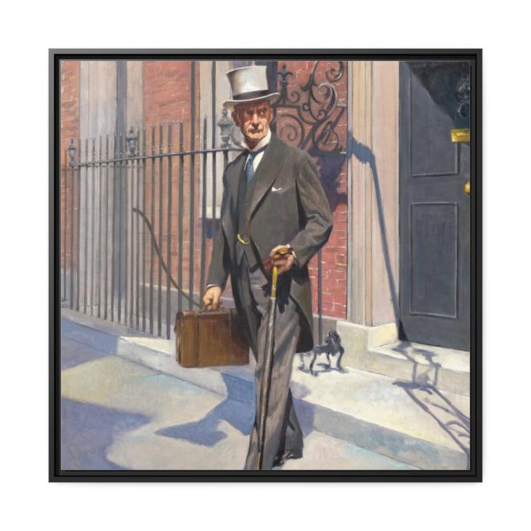 88302-126.jpg Neville Chamberlain by Samuel Johnson Woolf Framed Canvas