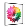 88302-139.jpg Multicolored Flower Illustration Framed Canvas